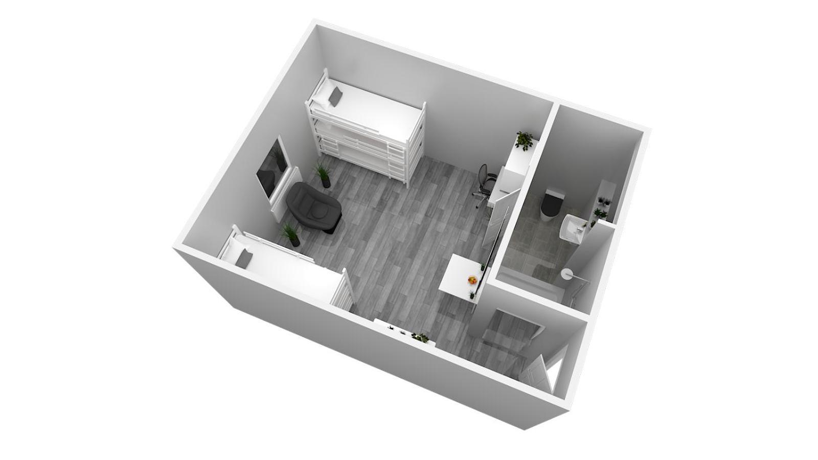 Zentrum - Komplettes Zimmer, Hochbett, Android Tv & Eigenem Bad - Perfekt Fuer Familien & Gruppen Hotel *