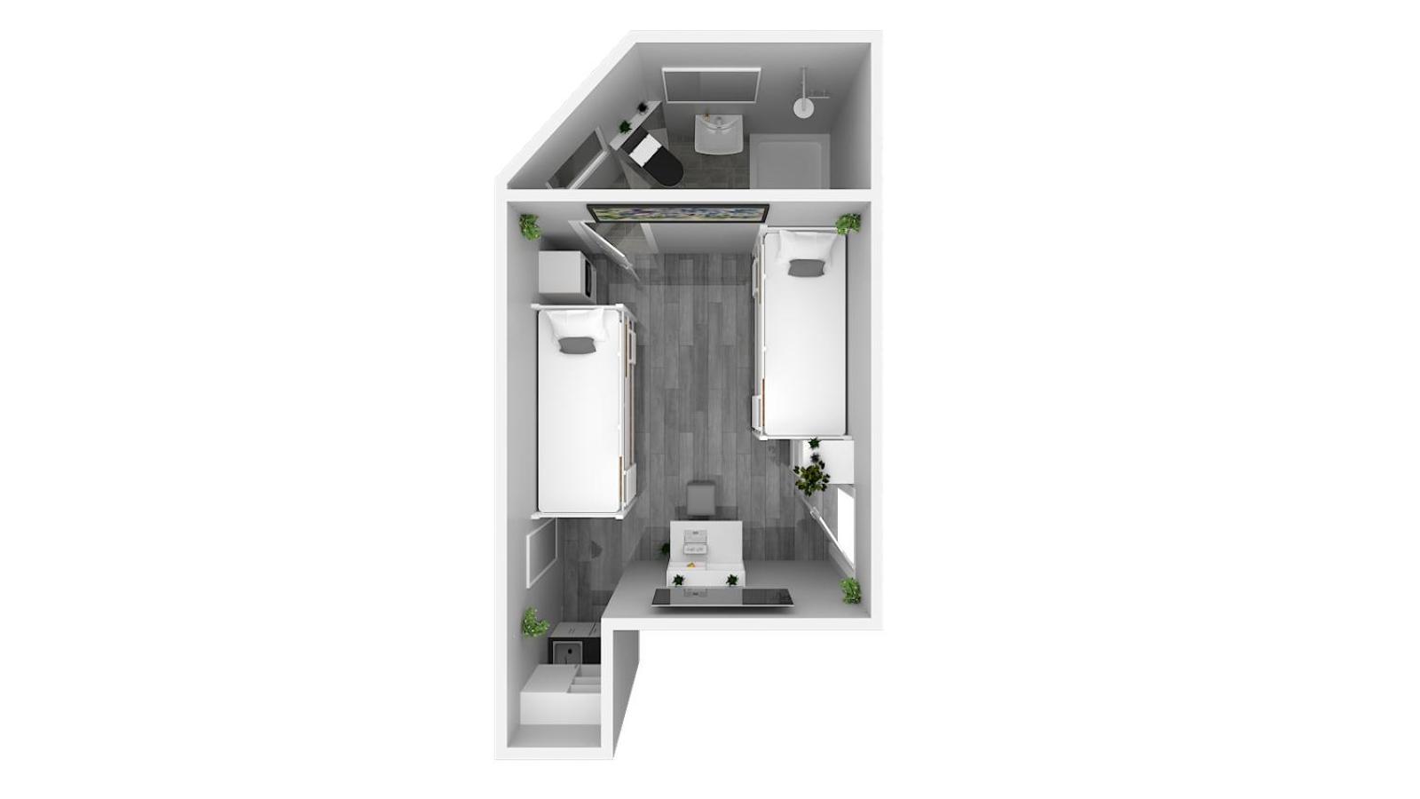 Hotel Zentrum - Komplettes Zimmer, Hochbett, Android Tv & Eigenem Bad - Perfekt Fuer Familien & Gruppen Ulm